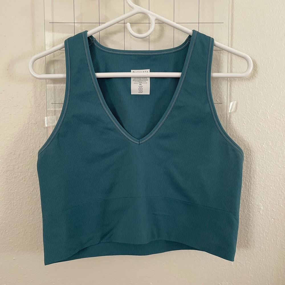 NWOT Athleta Seamless Aurora Crop Rib Tank